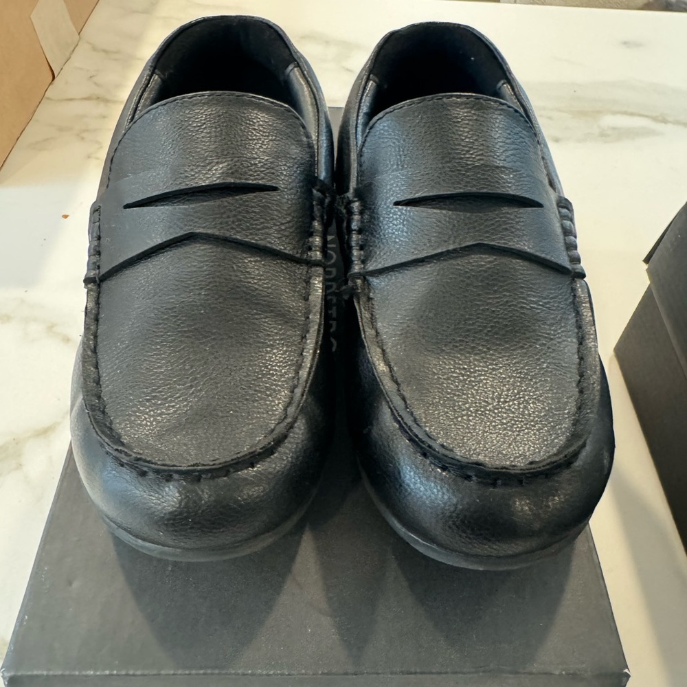 NORDSTROM black boys moccasin